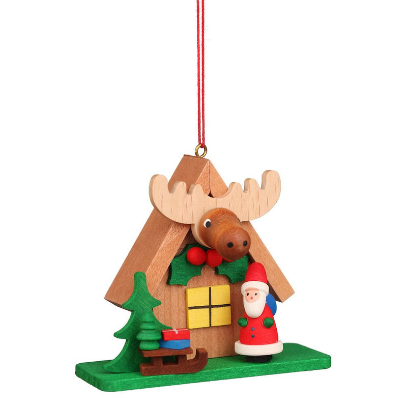 Ornament - Santa with "Elk" house