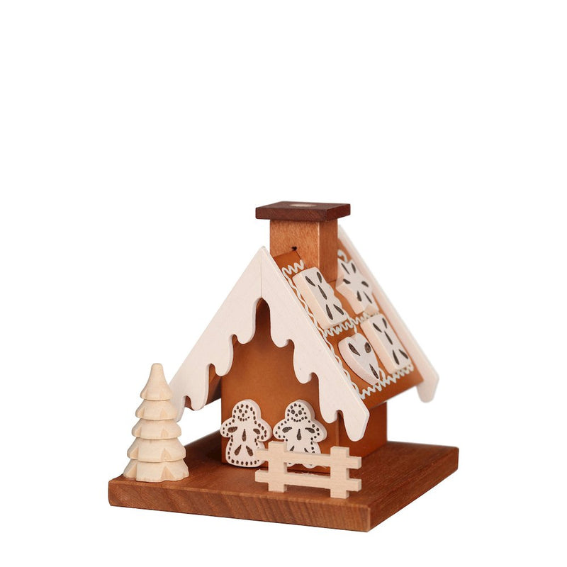 Incense Burner - Gingerbread House (Natural)