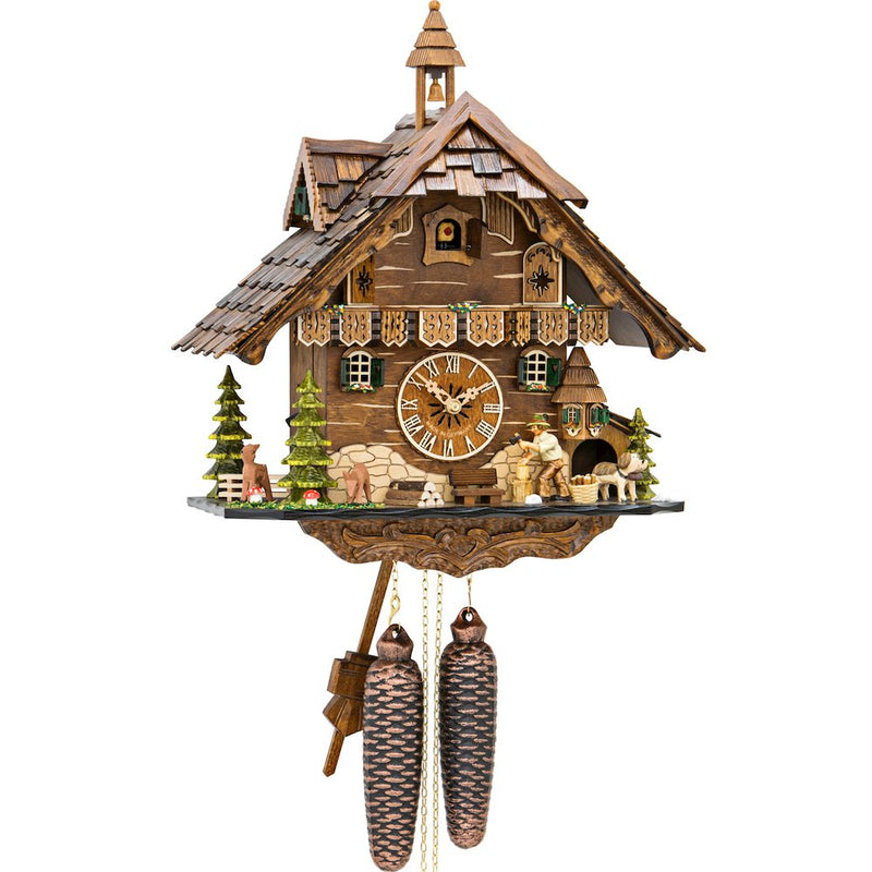 Weight-driven Cuckoo Clock with 8-Day weight driven movement - Full Size -