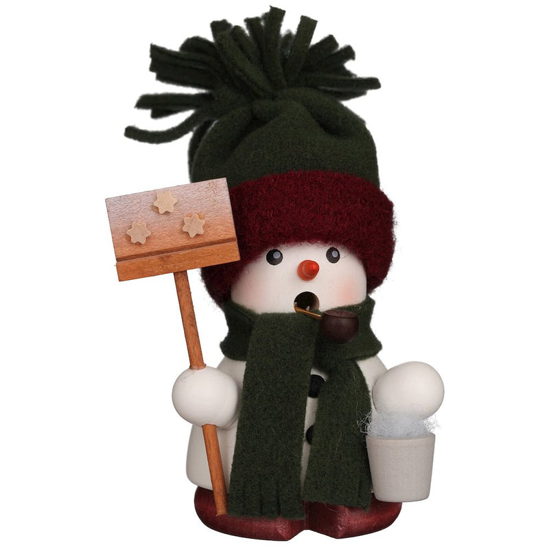 Incense Burner - Snowman with Green Hat/Scarf