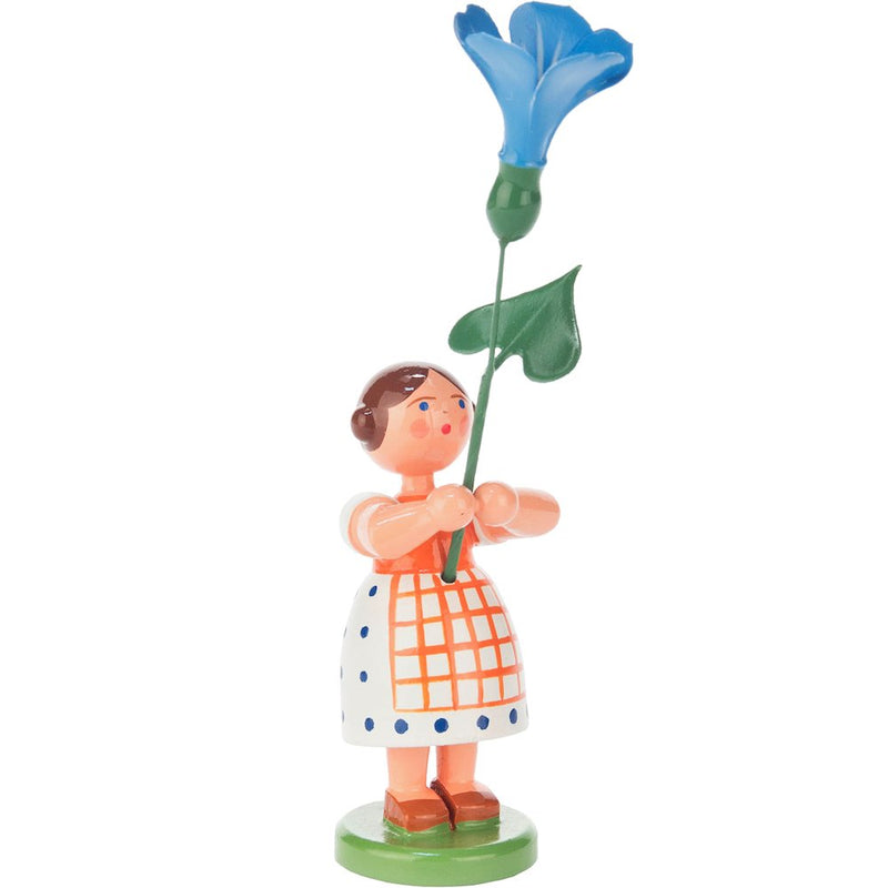 Easter Figurine - Periwinkle Flower Girl