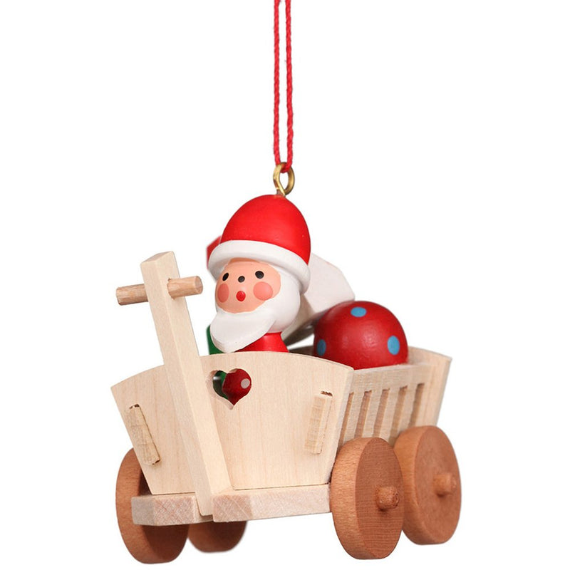 Ornament - Santa on Wagon