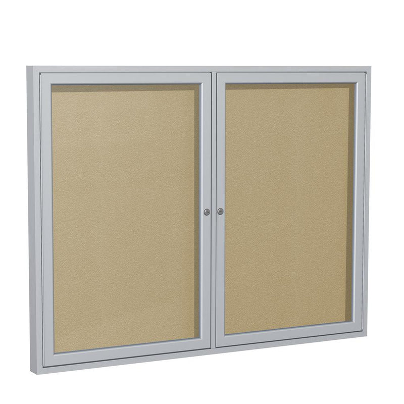 Enclosed Outdoor Bulletin Board, 48 x 36, Satin Finish