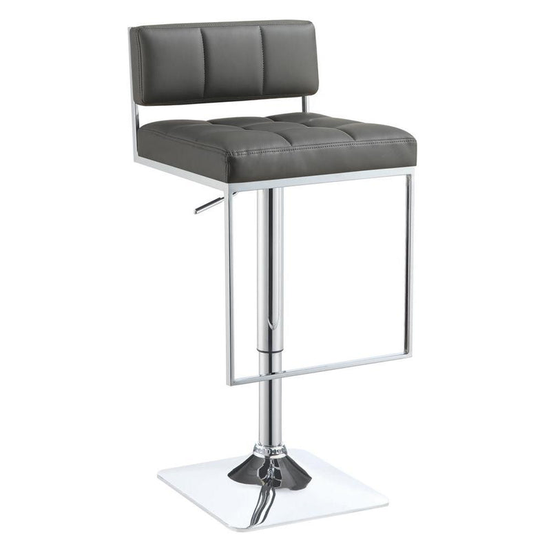 Alameda Adjustable Bar Stool Chrome and Grey