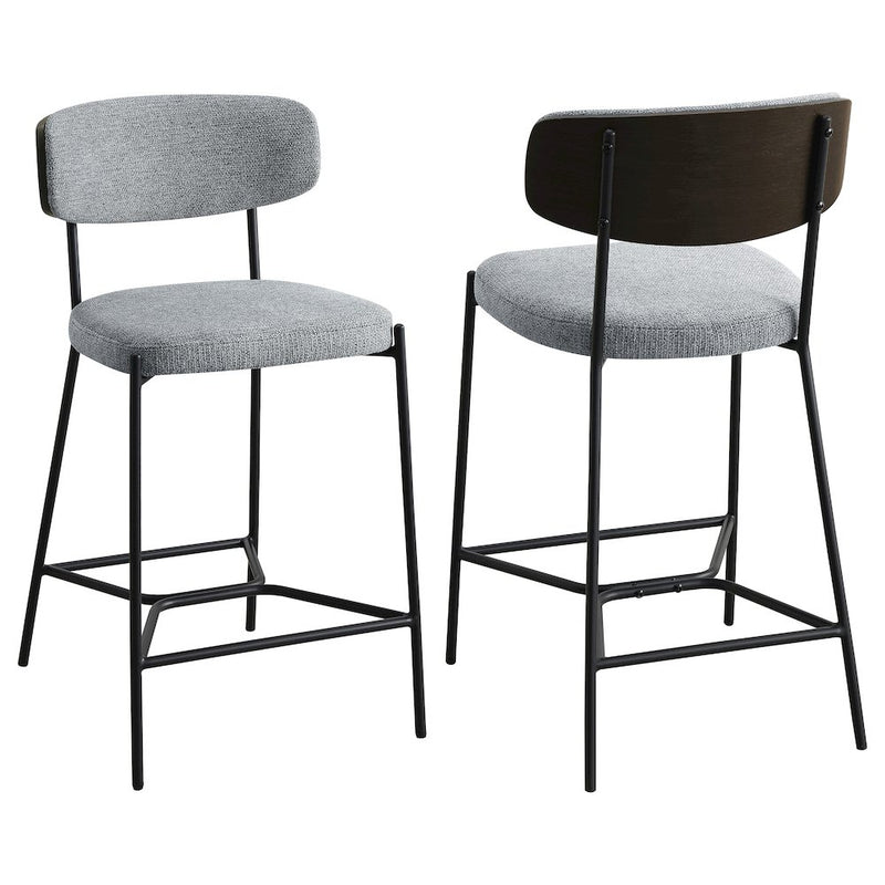 Elison Counter Height Bar Stool Grey (Set of 2)