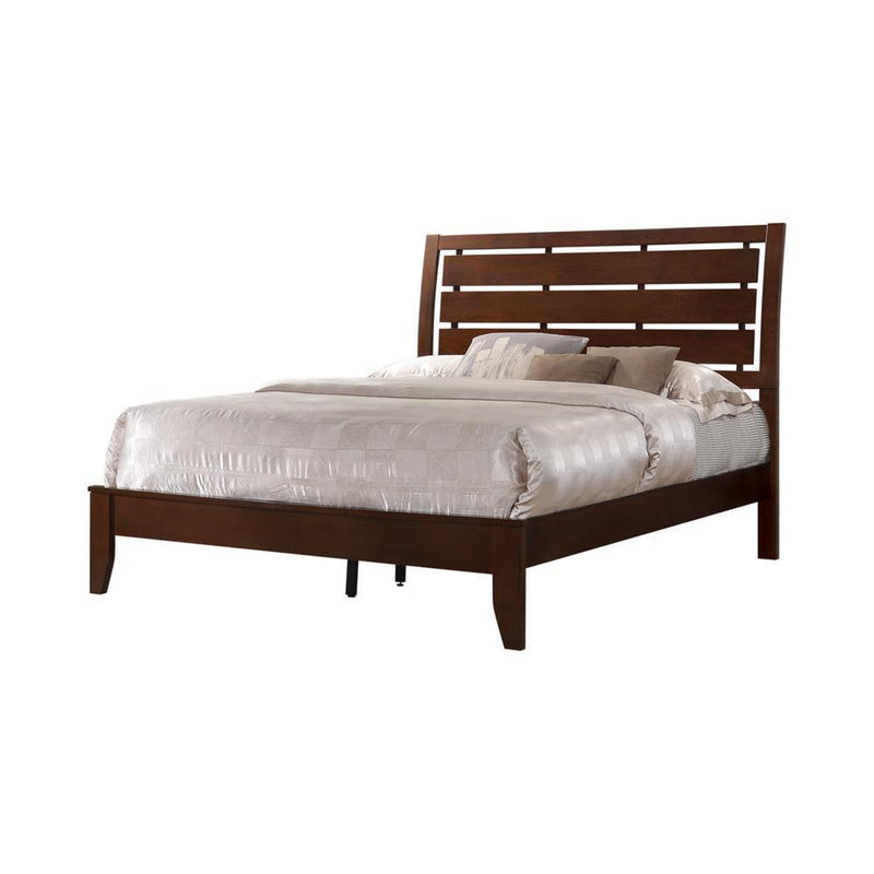 Serenity Queen Panel Bed Rich Merlot