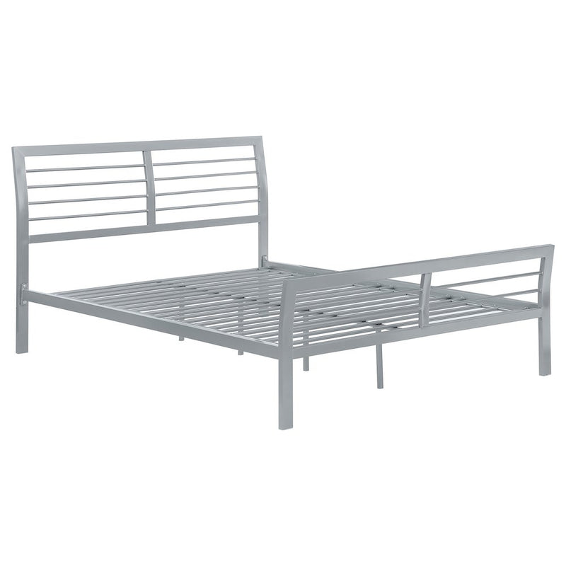 Cooper Metal Full Open Frame Bed Silver