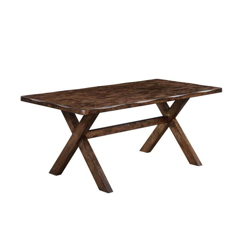 Alston X-shaped Dining Table Knotty Nutmeg