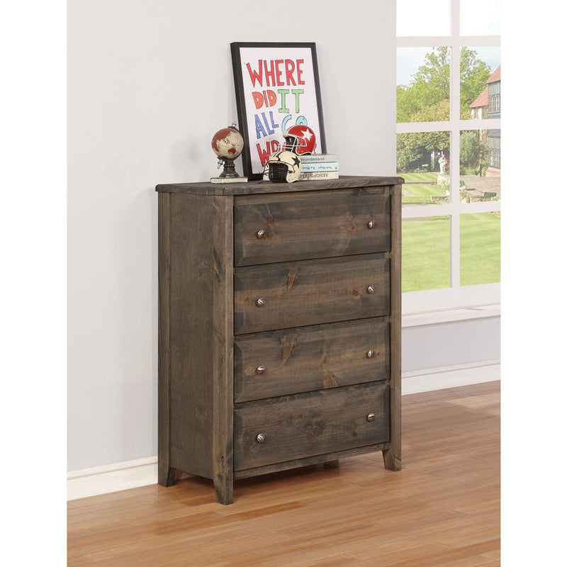 Wrangle Hill 4-drawer Chest Gun Smoke