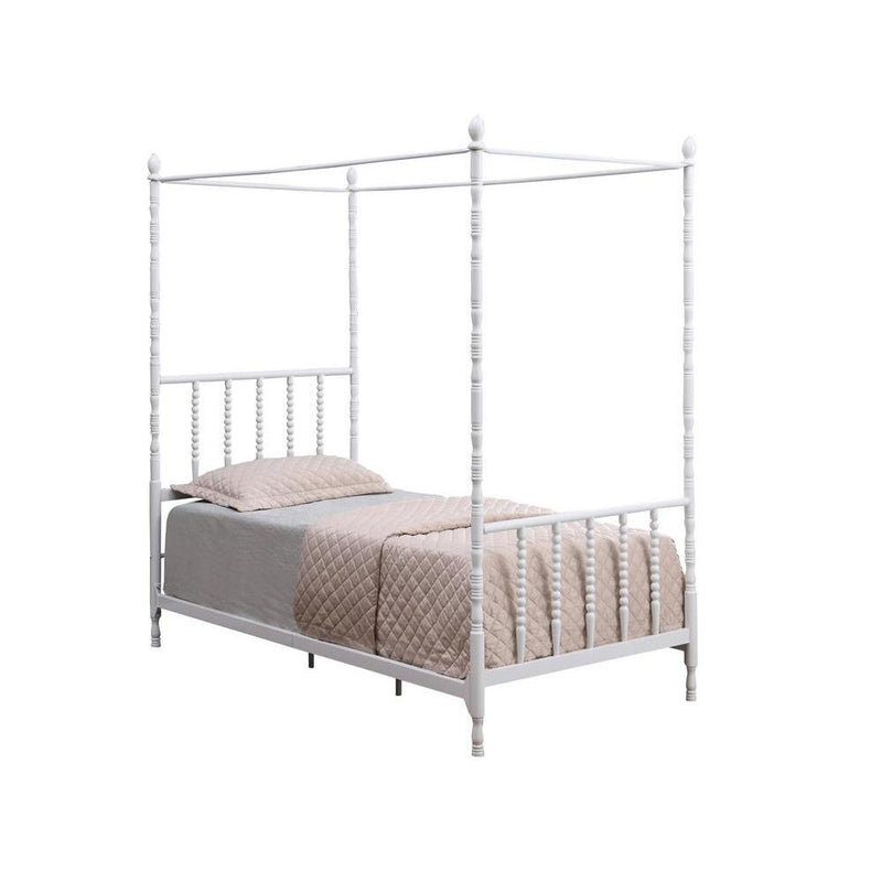 Betony Twin Canopy Bed White