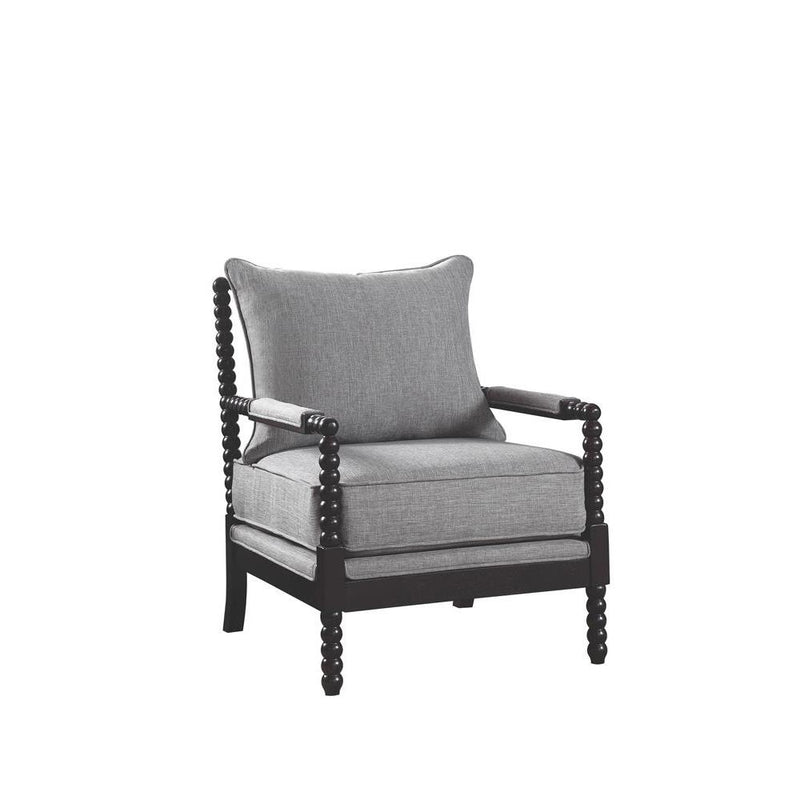 Blanchett Cushion Back Accent Chair Grey and Black