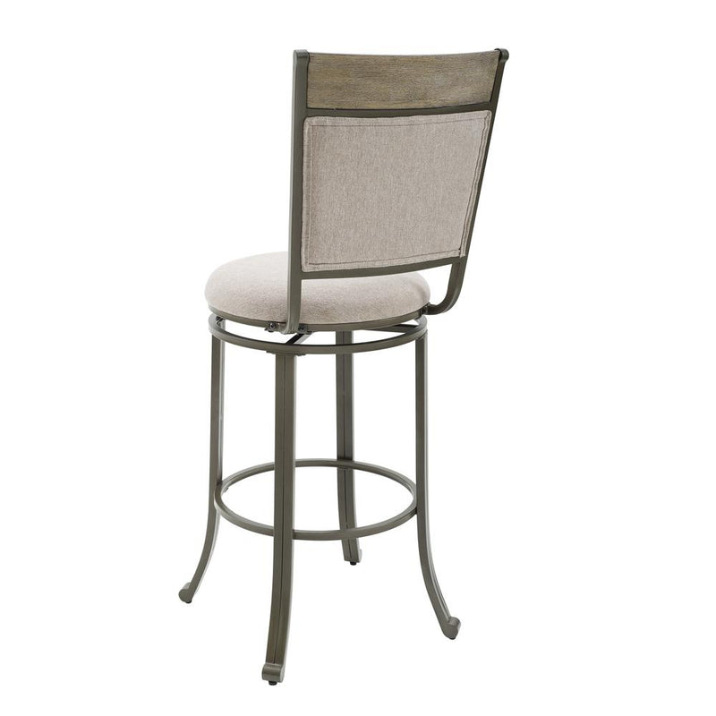 Franklin Swivel Barstool, Pewter