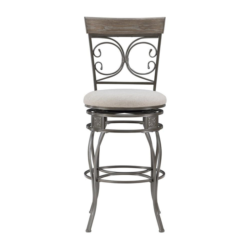 Beeson Big And Tall Barstool Pewter