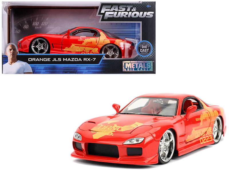 Orange Julius' Mazda RX-7 "Fast & Furious" Movie 1/24 Diecast Model Car by Jada