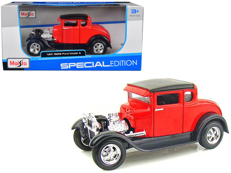 1929 Ford Model A Red 1/24 Diecast Model Car by Maisto