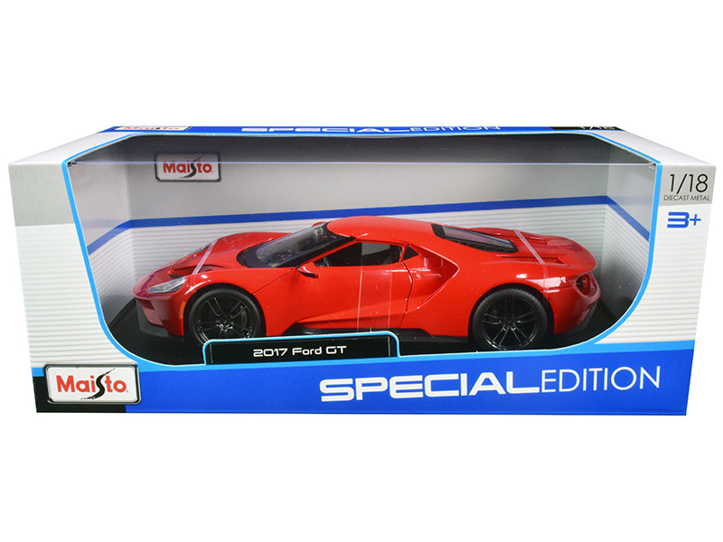 2017 Ford GT Red with Black Wheels "Special Edition" 1/18 Diecast Model Car by Maisto