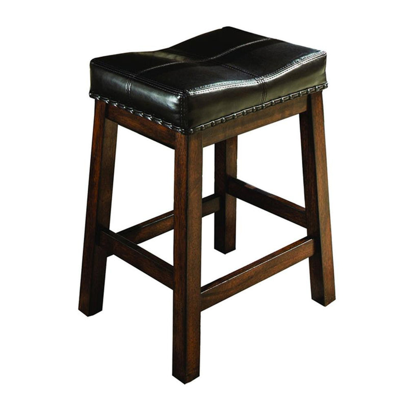 Kona 24" Backless Barstool w/PU Seat (Set of 2)