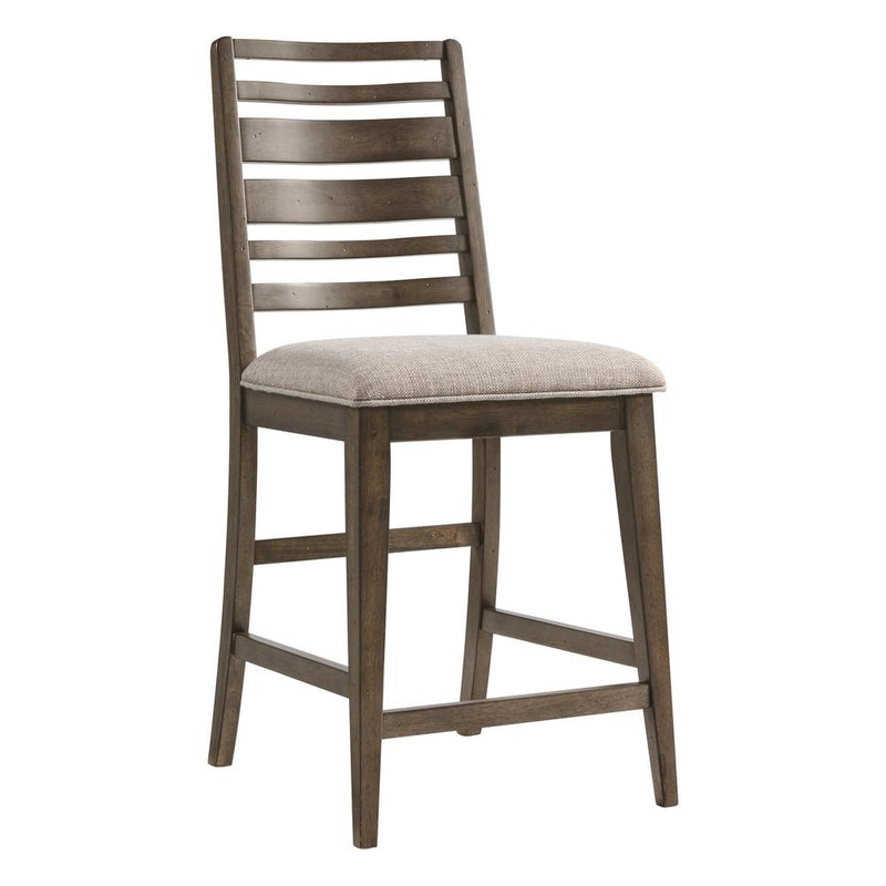 Bar stool, Ladder Back w/Cushion St in Brushed Mango (Set of 2)