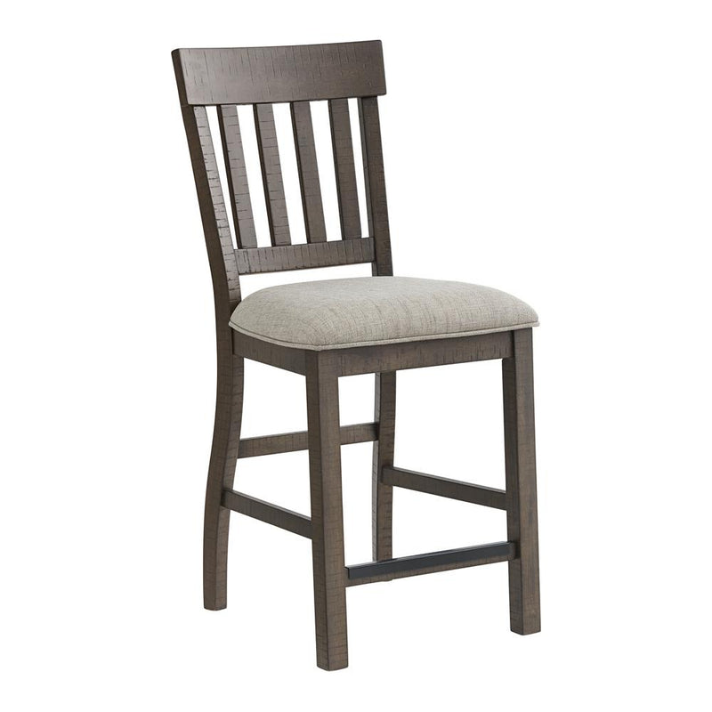 Bar Stool, Barstool w/Wood Seat in Driftwood and Sable (Set of 2)