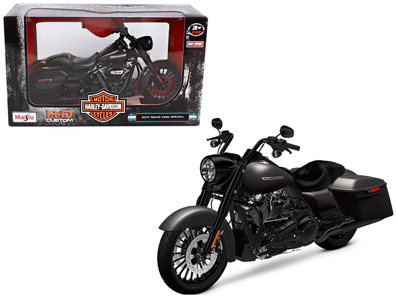 2017 Harley-Davidson King Road Special Black 1/12 Diecast Motorcycle Model by Maisto