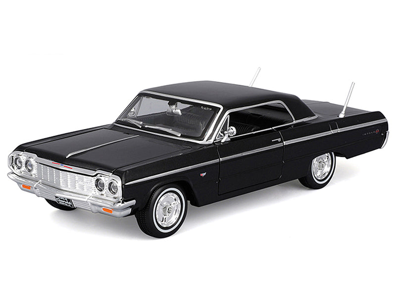 1964 Chevrolet Impala SS Black "Special Edition" Series 1/26 Diecast Model Car by Maisto