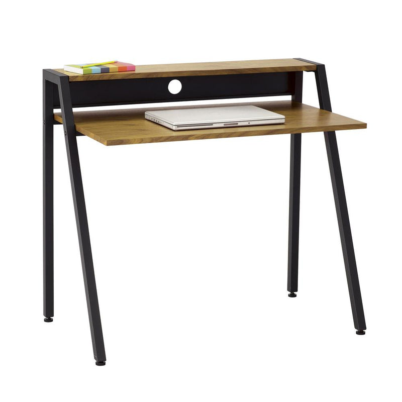 Safco Writing Desk - Rectangle Top - 37.75" Table Top Width x 22.75" Table Top Depth - 34.25" Height - Assembly Required - Natural