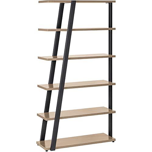 Mirella™ 5 Shelf Bookshelf Sand Dune