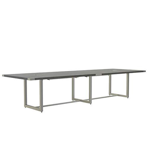 Mirella™ Conference Table, Sitting-Height, 12’ Stone Gray