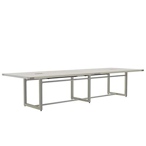 Mirella™ Conference Table, Sitting-Height, 12’ White Ash