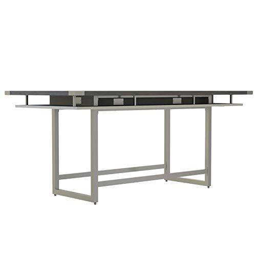 Mirella™ Conference Table, Standing-Height, 8’ Stone Gray