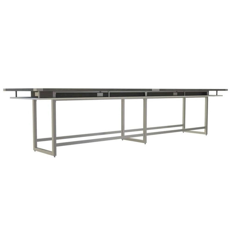 Mirella™ Conference Table, Standing-Height, 16’ Stone Gray