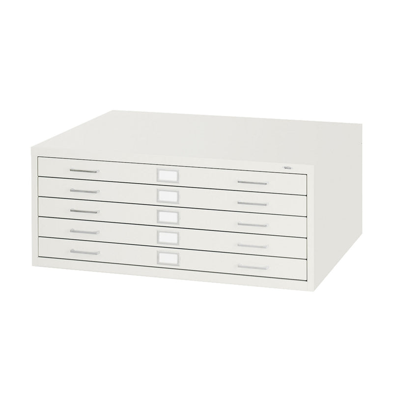 5-Drawer Steel Flat File for 24  x 36  Documents White