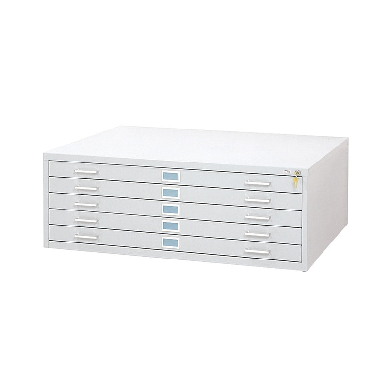 5-Drawer Steel Flat File for 36  x 48  Documents White