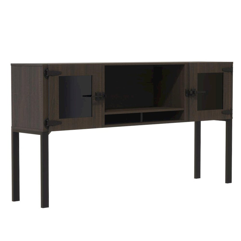 Mirella™ 72” Hutch with Glass Doors Southern Tobacco