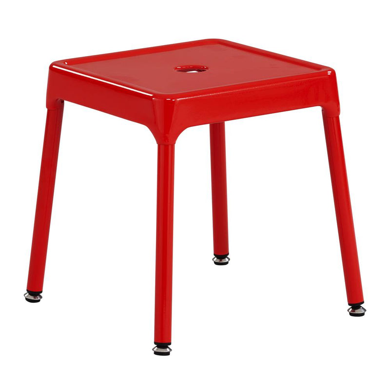 Safco® Steel Guest Stool, 15” - Red