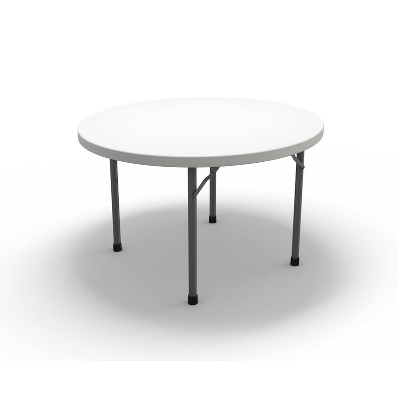 60  Round Table, White