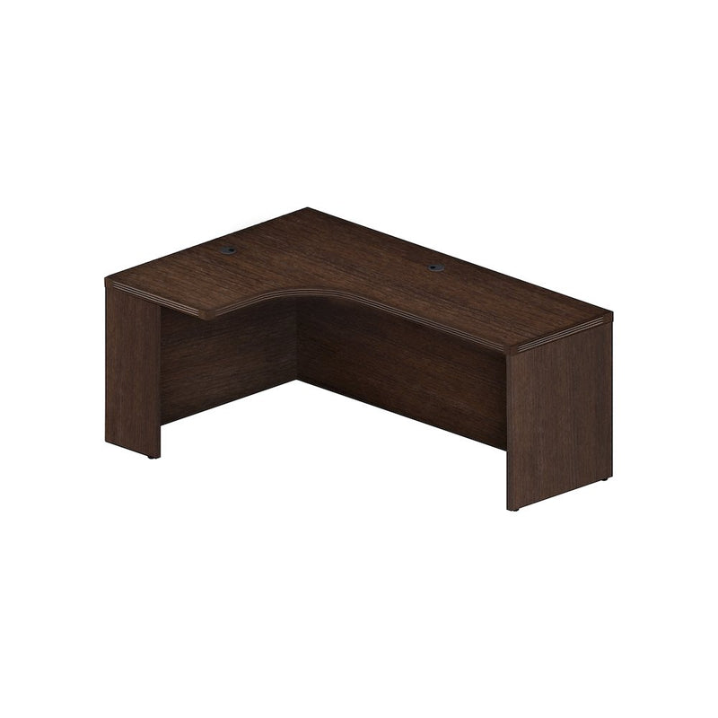 72  Left Extended Corner Table, Mocha