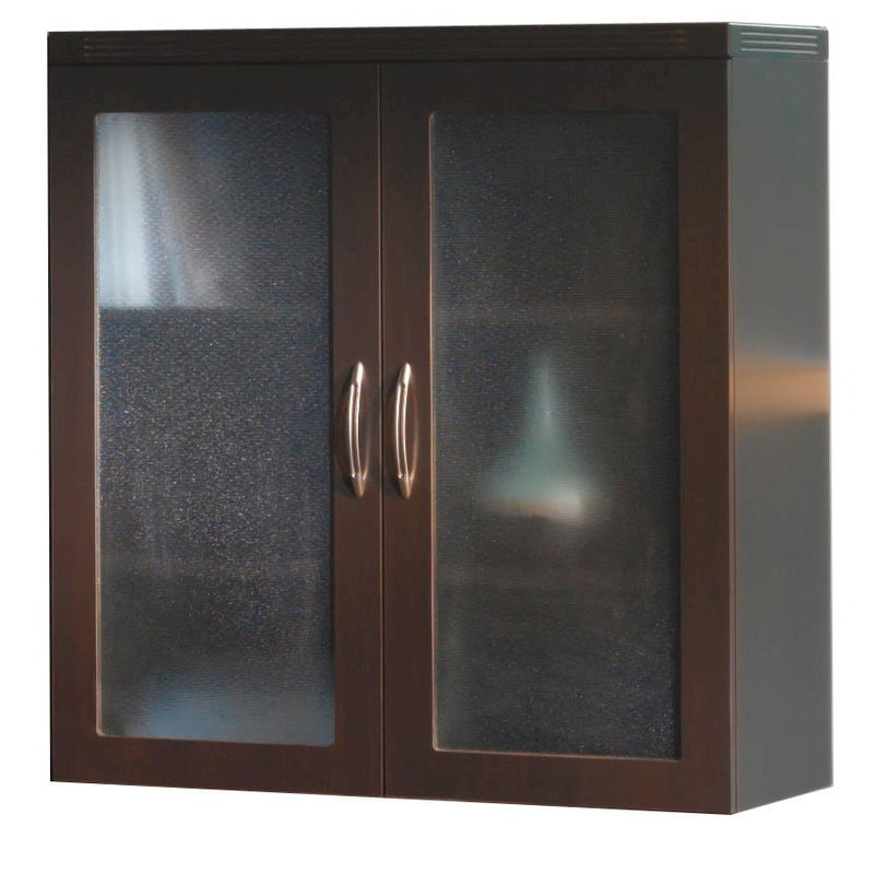 Glass Display Cabinet, Mocha