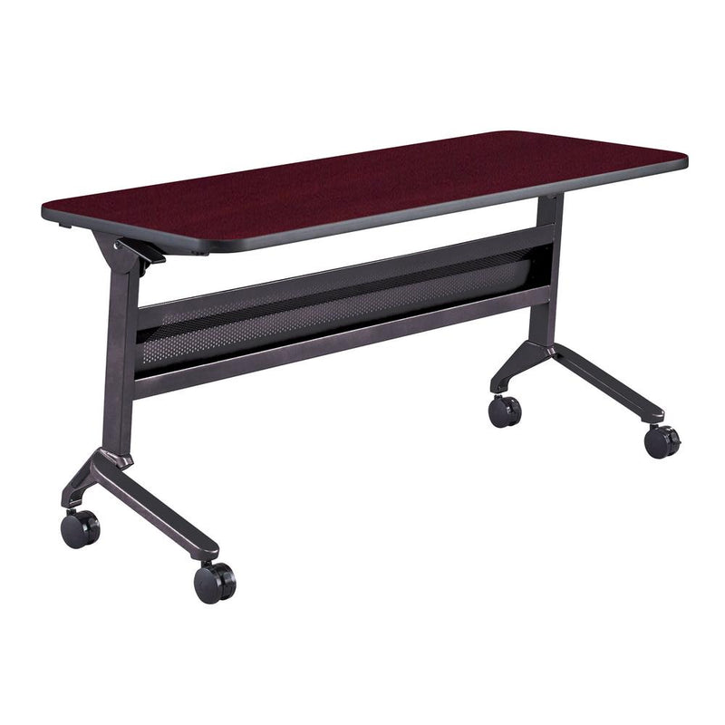 Flip-N-Go® 24 x 60" Rectangular Training Table, LPL - RegalMahogany