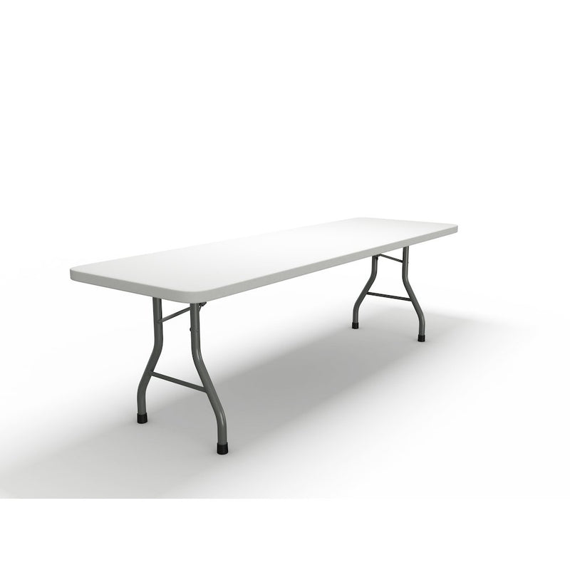 96 x30  Rectangular Table, White