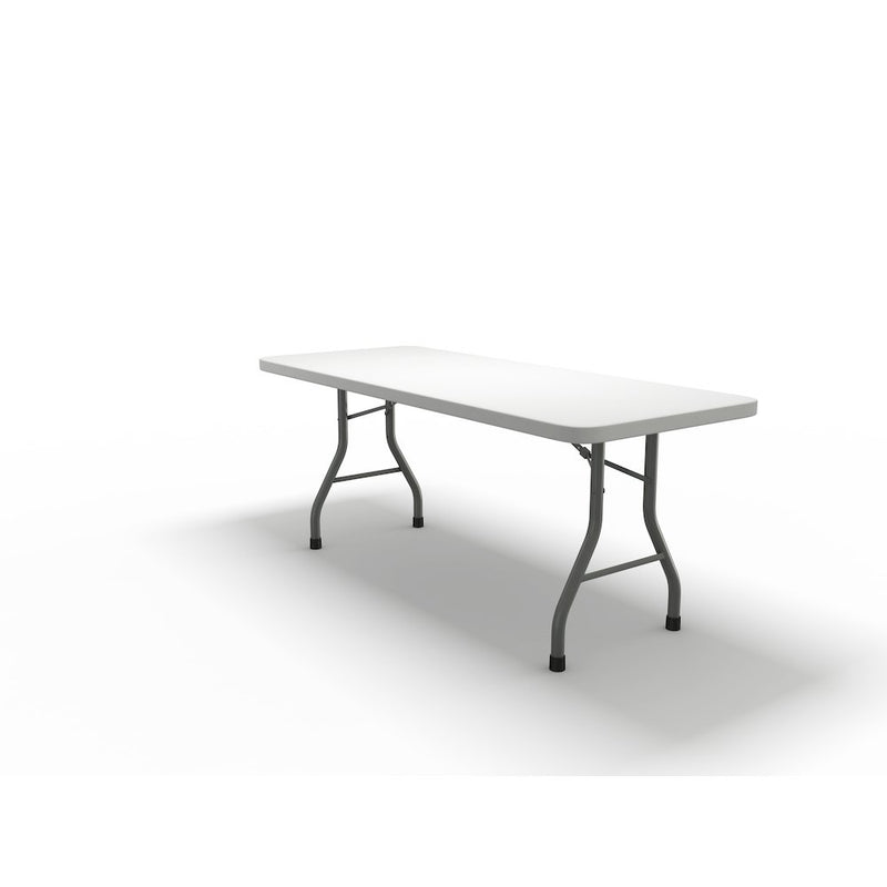 72 x30  Rectangular Table, White