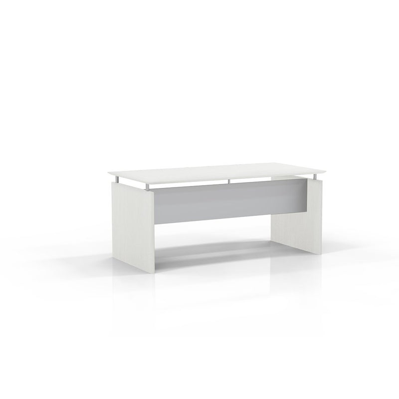 63  Rectangle Straight Desk, Textured Sea Salt