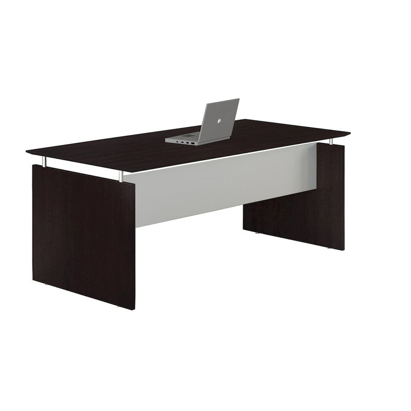 72  Rectangle Straight Desk, Mocha