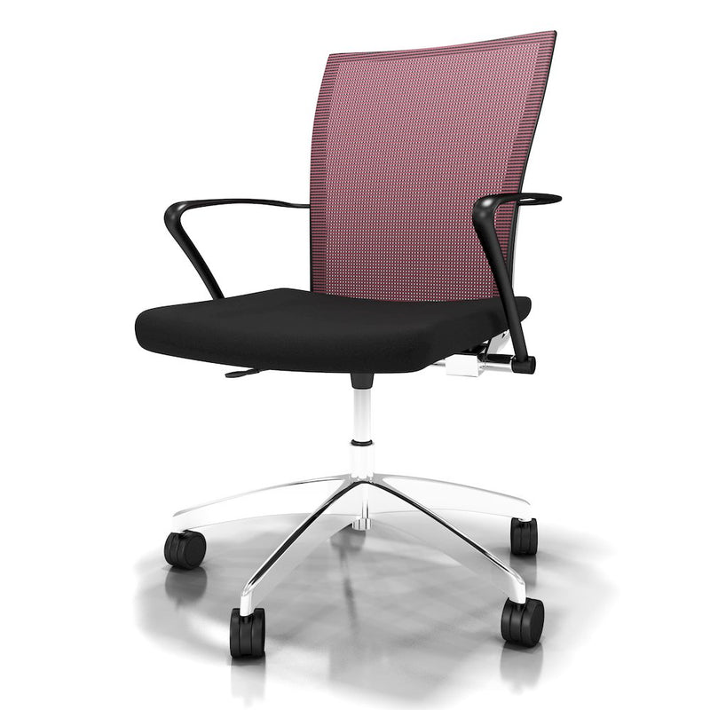 Height Adjustable Task Chair, Black/Red