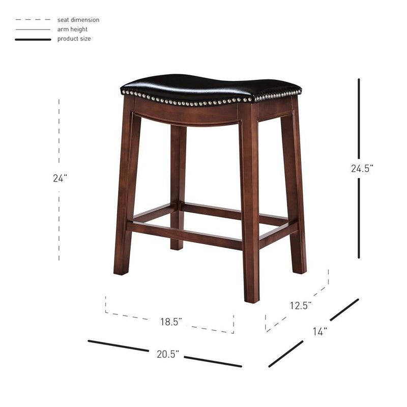 Elmo Bonded Leather Counter Stool