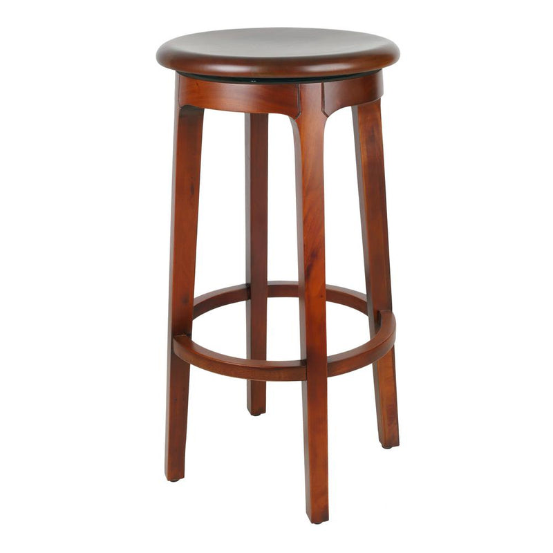 Foxy Mahogany Swivel Bar Stool