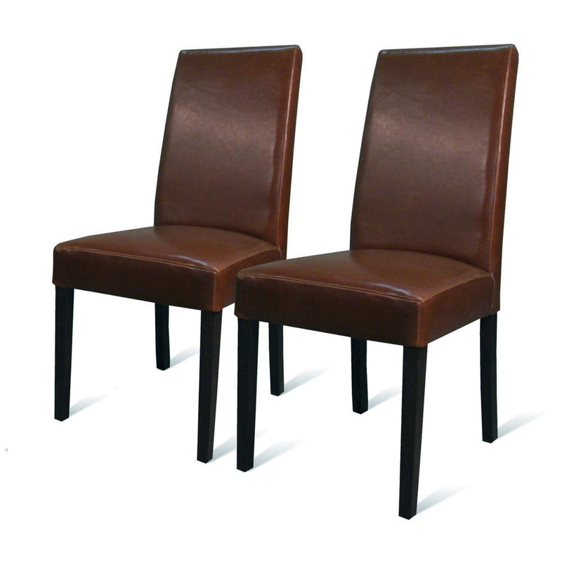 Hartford Bicast Leather Dining Chair, (Set of 2)