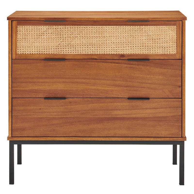 Caine Rattan Chest 3 Drawers