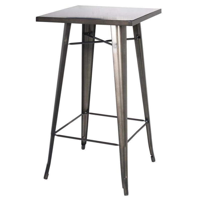 Metropolis Metal Bar Table