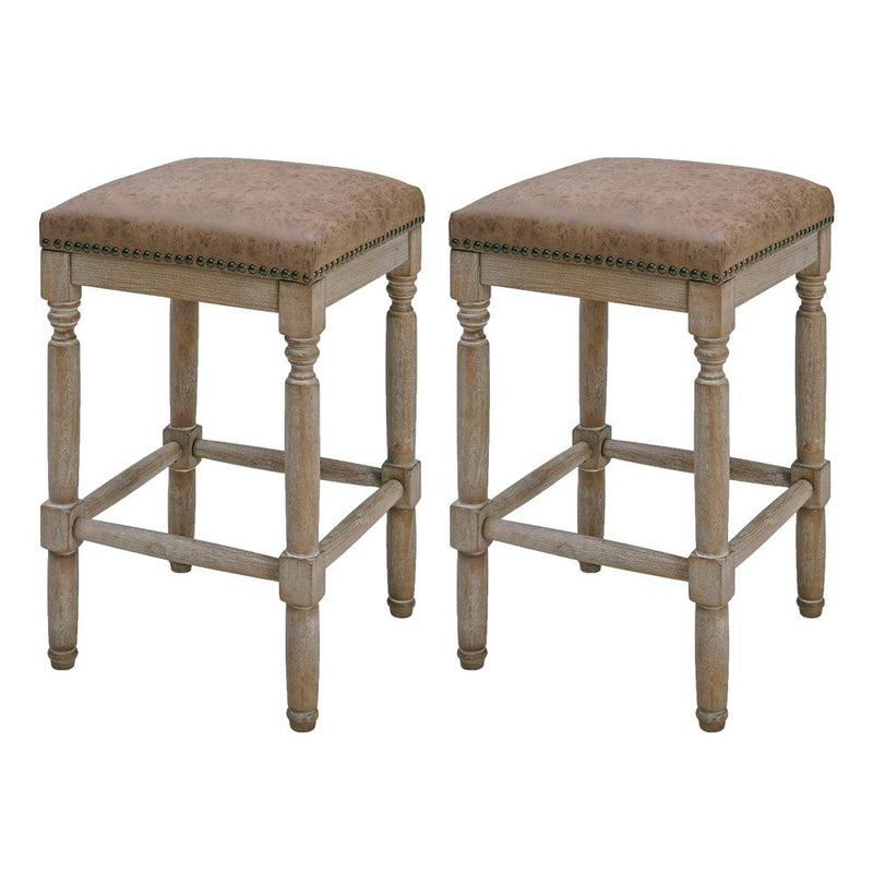 Ernie PU Counter Stool, (Set of 2)